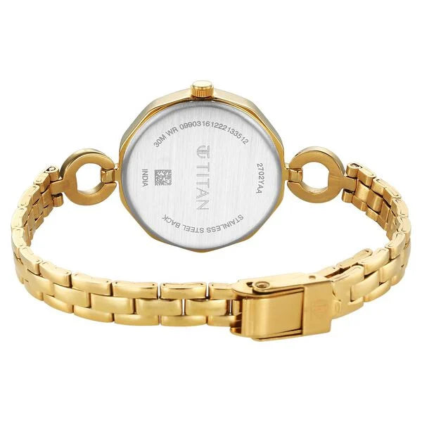 Titan 2702YM01 | Titan Karishma Silver Dial Watch for Women