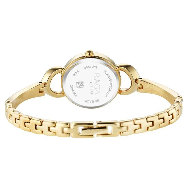 Titan 2724YM01 | Titan Raga Champagne Dial Watch for Women