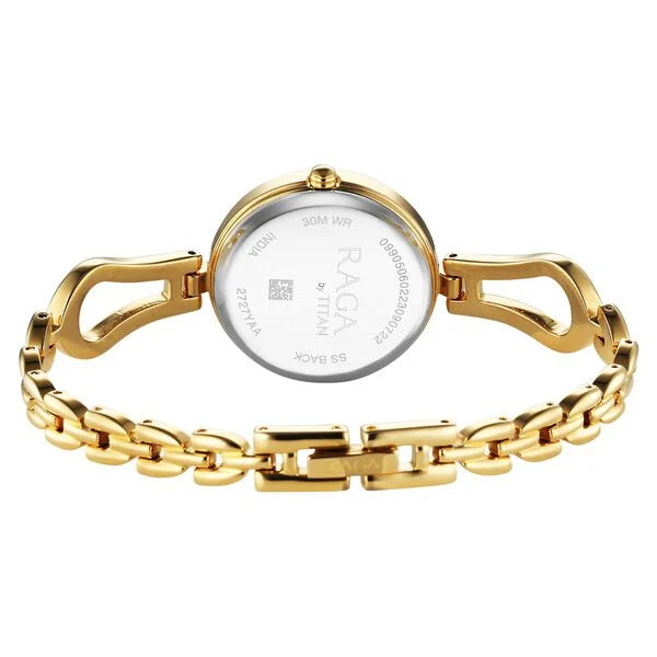 Titan 2727YM01 | Titan Raga Champagne Dial Watch for Women