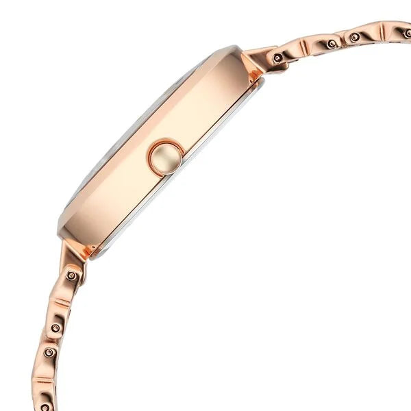 Titan 2752WMO1 | Titan Raga Memoirs Quartz Analog Burgundy Dial With Rose Gold Color Metal Strap Watch For Women