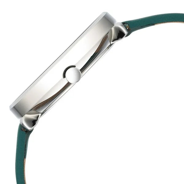 Titan 2763SL02 | Titan Neo Analog with Day and Date Green Dial Green Color Leather Strap Watch For Women