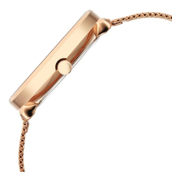 Titan 2763WM01 | Titan Neo Analog with Day and Date Mother Of Pearl Dial Rose Gold Color Stainless Steel Strap Watch For Women