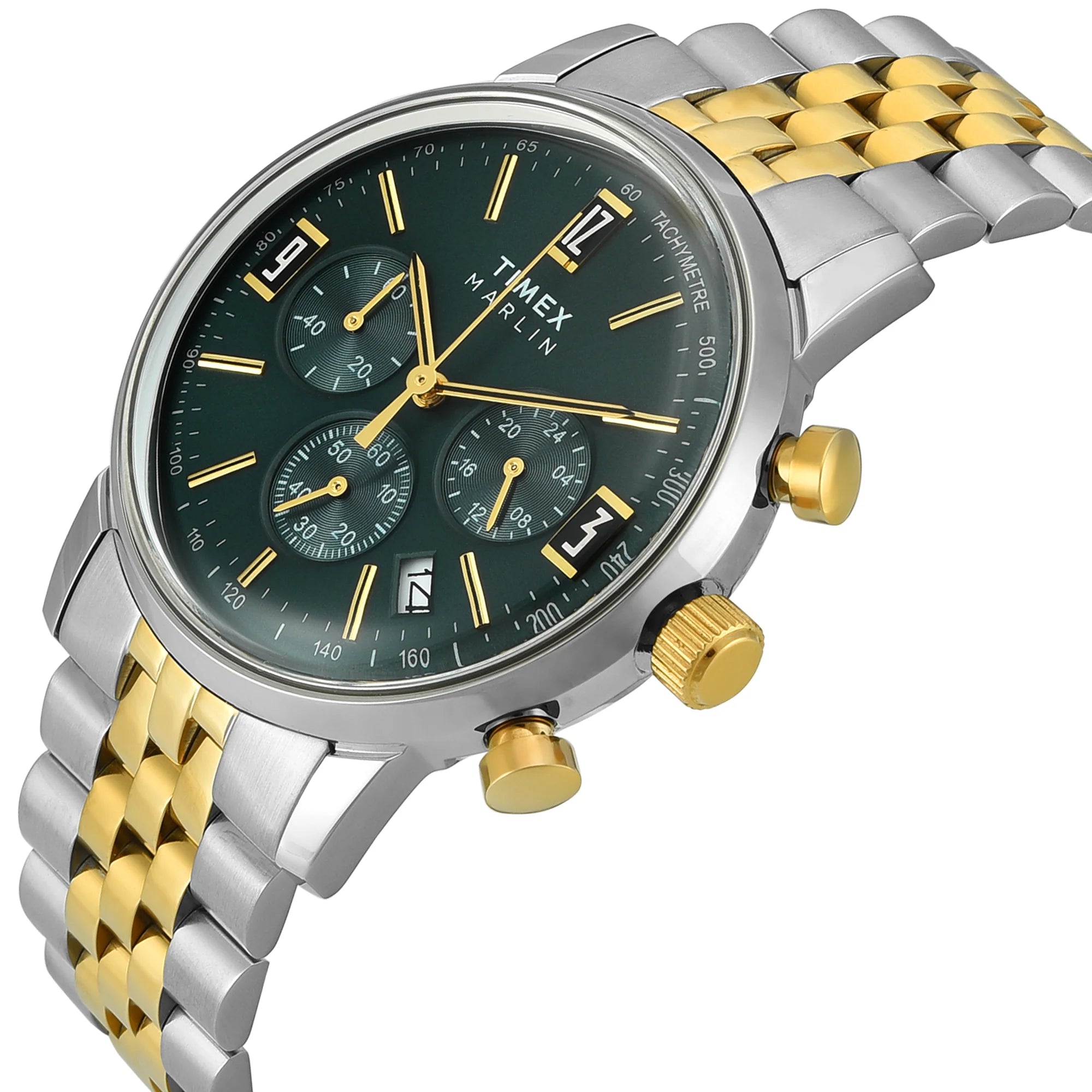 Timex TWEG26707 | TIMEX Marlin Green Round Dial Analog Men's Watch.