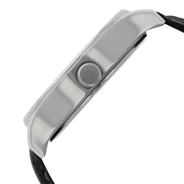 Fastrack 3001SL01 | Fastrack Quartz Analog Silver Dial Leather Strap Watch for Guys