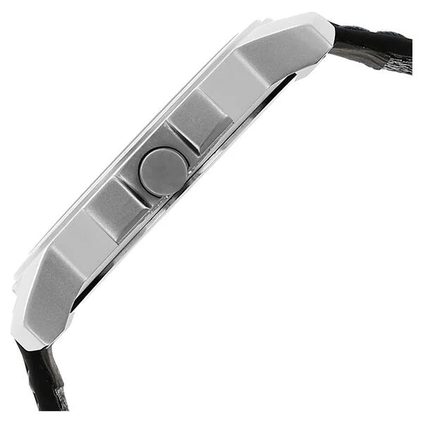 Fastrack NK3039SL01 | Fastrack Quartz Analog Silver Dial Leather Strap Watch for Guys