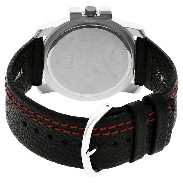 Fastrack NK3039SL06 | Fastrack Quartz Analog Black Dial Leather Strap Watch for Guys