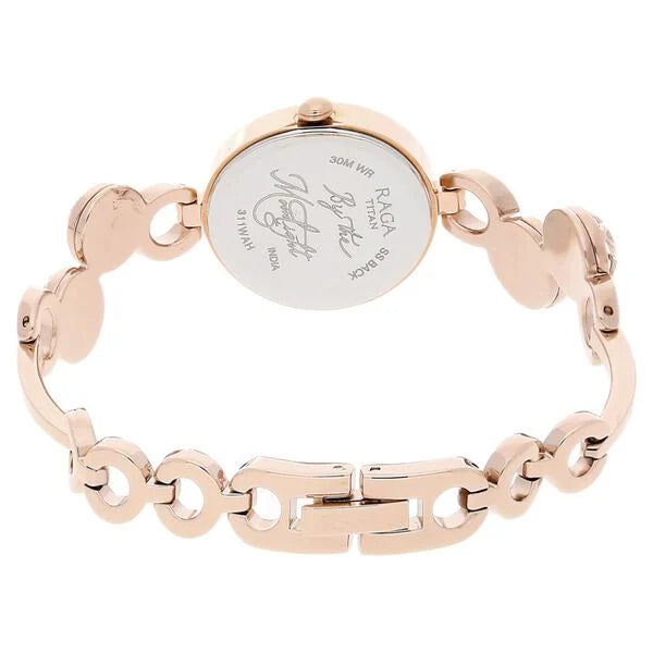 Titan 311WM04 | Titan Raga Moonlight Mother of Pearl Dial Women Watch With Metal Strap
