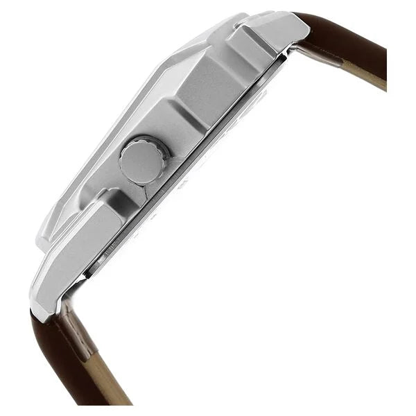 Fastrack 3131SL01 | Fastrack Quartz Analog White Dial Leather Strap Watch for Guys