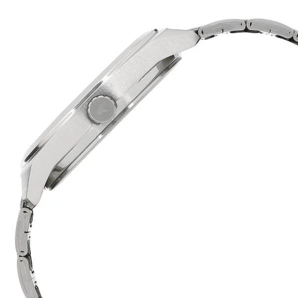 Fastrack 3174SM01 | Fastrack Varsity Quartz Analog White Dial Stainless Steel Strap Watch for Guys