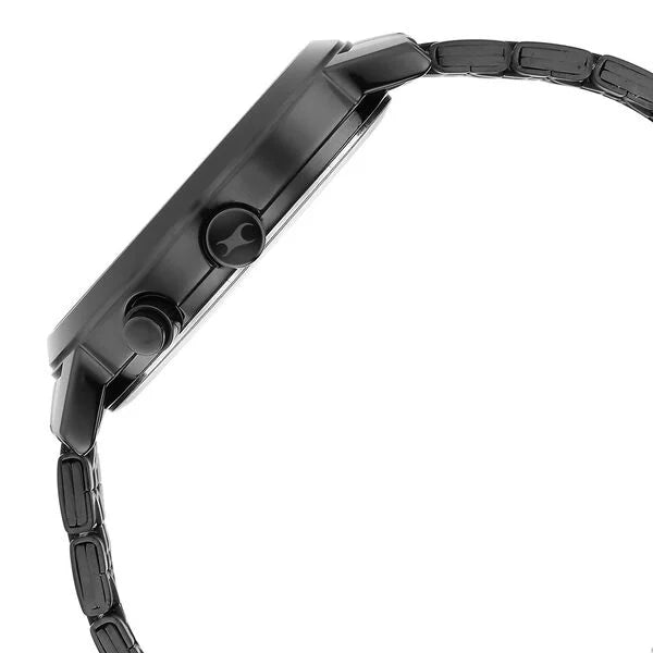 Fastrack 3287NM01 | Fastrack Tick Tock Quartz Multifunction Black Dial Metal Strap Watch for Guys