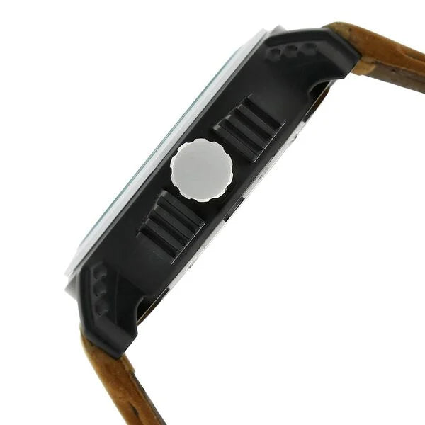 Fastrack 38015PL03 | Fastrack Quartz Analog Grey Dial Leather Strap Watch for Guys