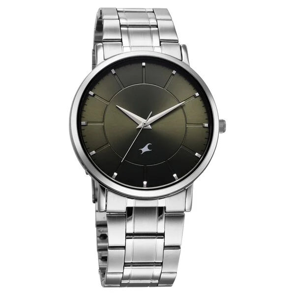 Fastrack 38163SM02 | Fastrack Stunners X Quartz Analog Green Dial Stainless Steel Strap Watch For Guys