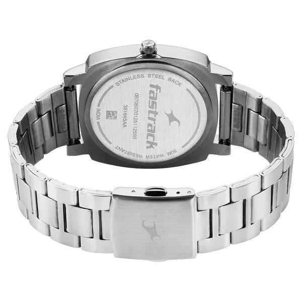 Fastrack 3164SM02 | Fastrack Stunners X Quartz Analog Grey Dial Stainless Steel Strap Watch For Guys