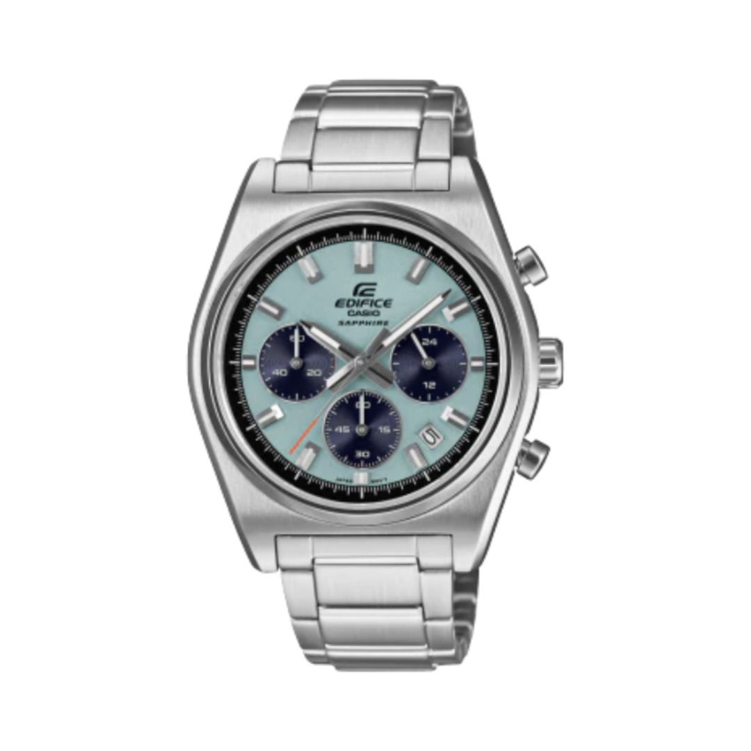 Casio ED688 | Edifice Men Quartz Blue Dial Chronograph Stainless Steel Watch EFB-730D-2BV