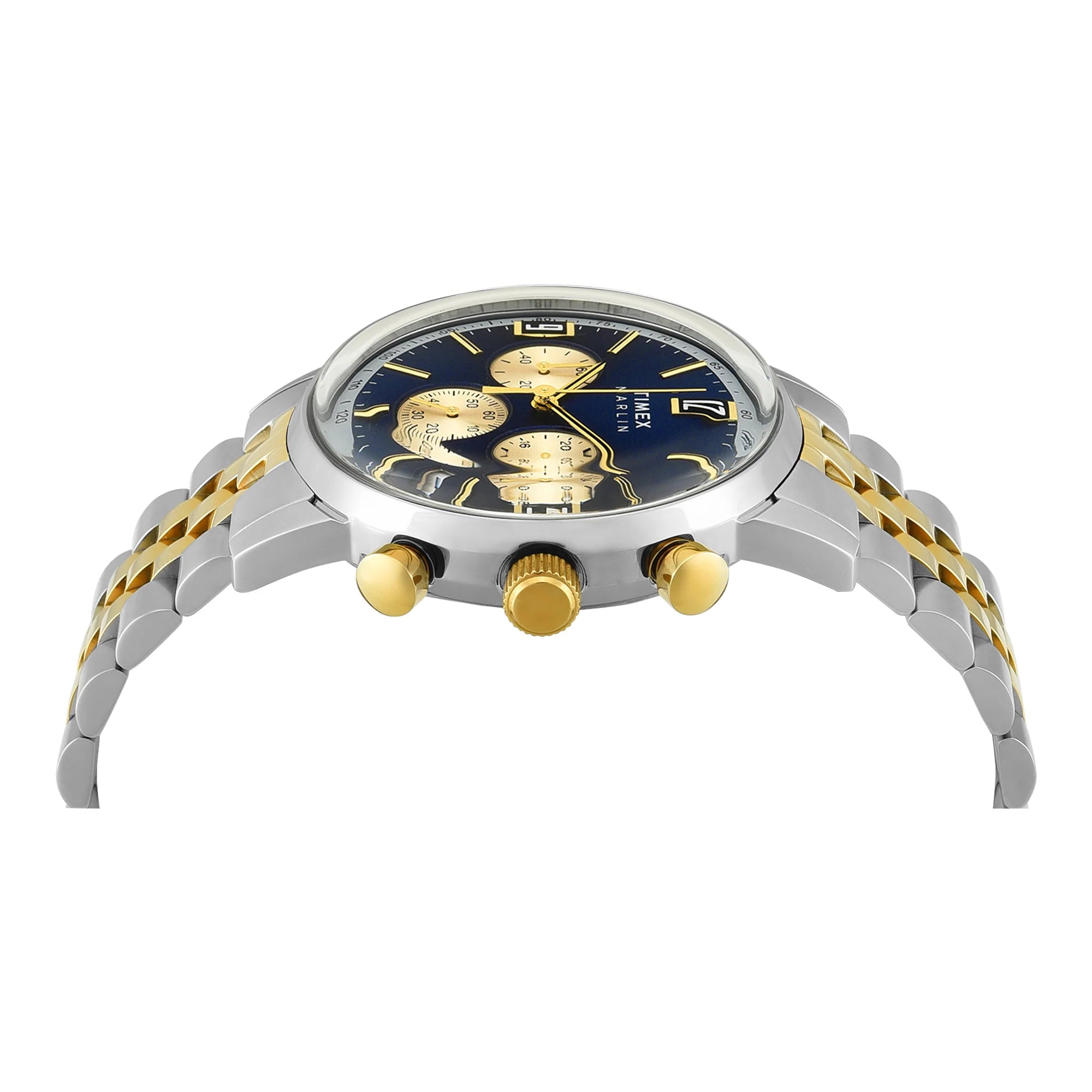 Timex TWEG26708 | TIMEX Marlin Blue Round Dial Analog Men's Watch.