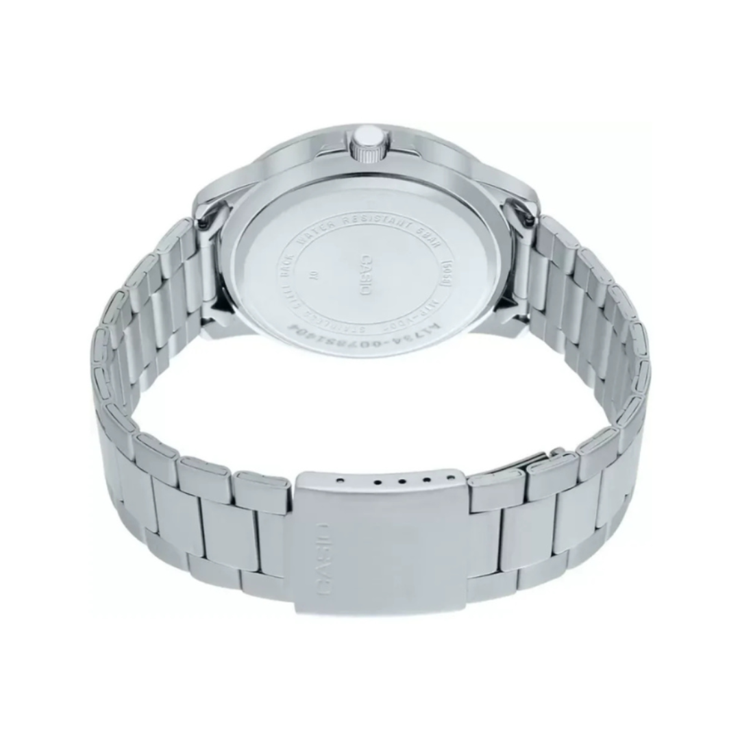 Casio MTP-VD01D-1E2VUDF A1734 | Enticer Men Quartz Black Dial Analog Stainless Steel Watch