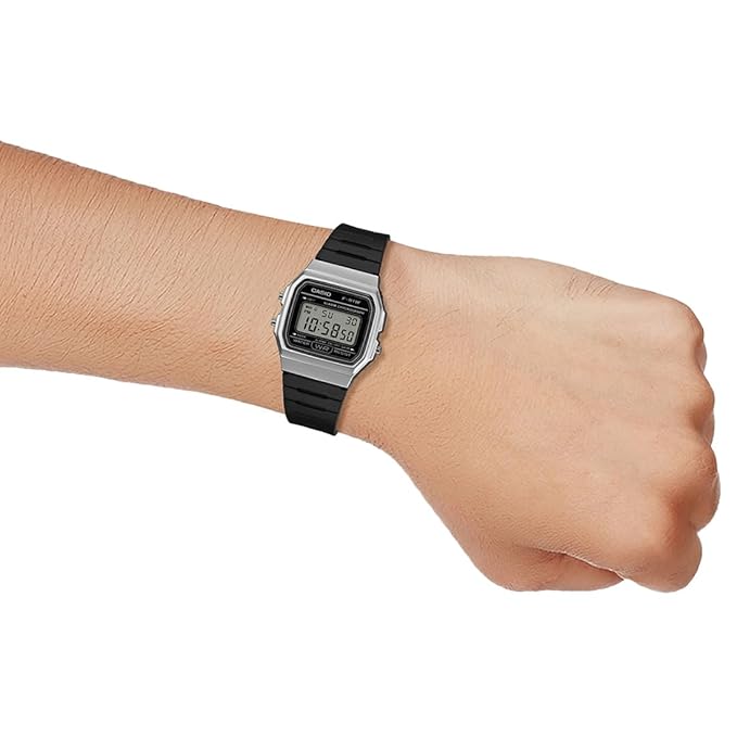 Casio D411 | Casio Youth F-91WM-1BDF Digital Clear Watch Unisex