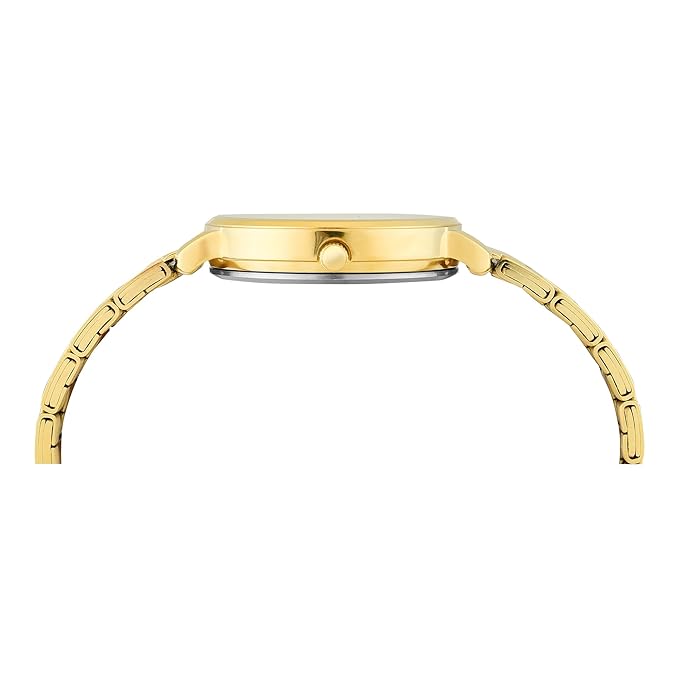 Timex TWEL15829 | Trendline Women Quartz Champagne Dial Analog Stainless Steel Watch