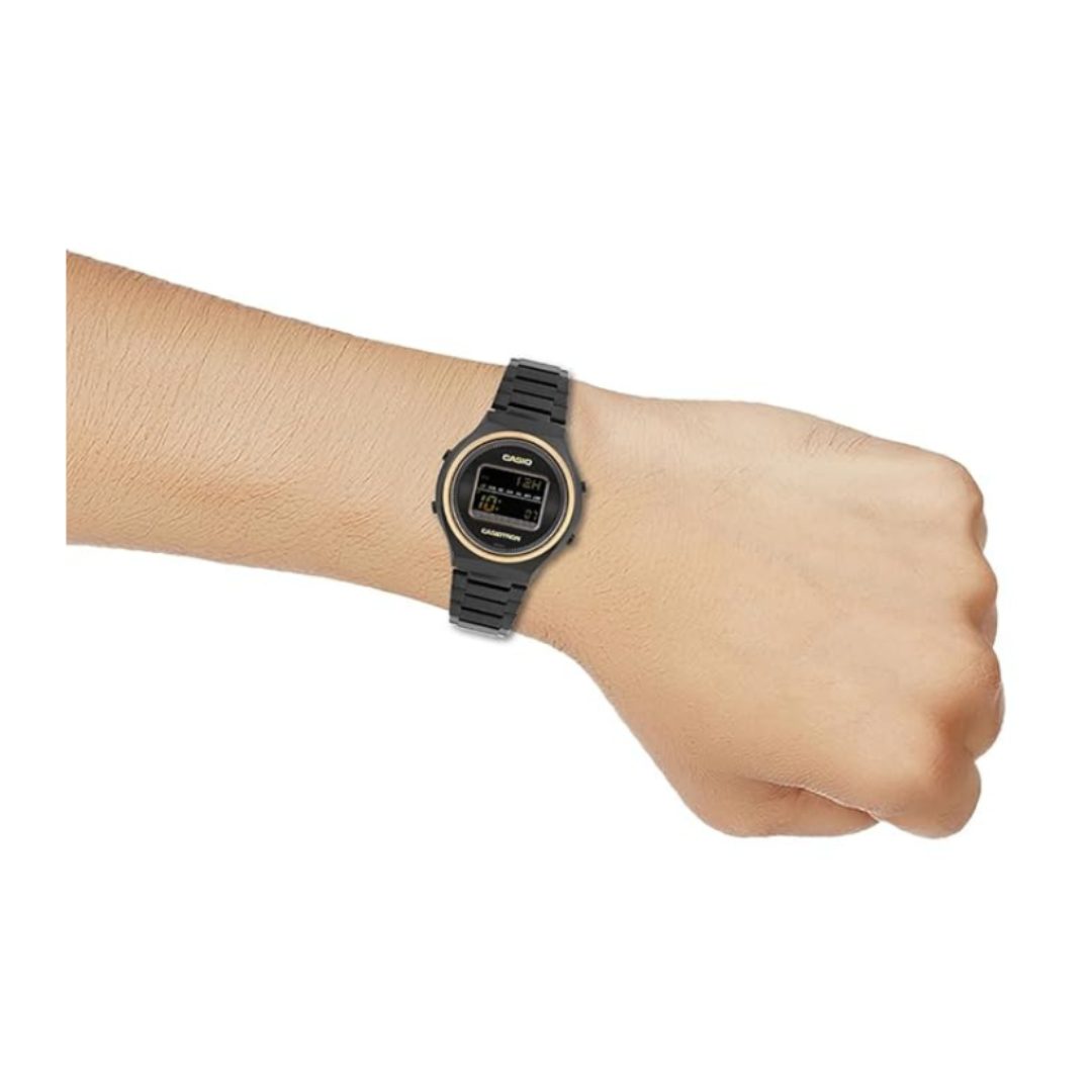 Casio TRN-50ZE-1ADR A2380 | Enticer Men Quartz Black Dial Digital Stainless Steel Watch
