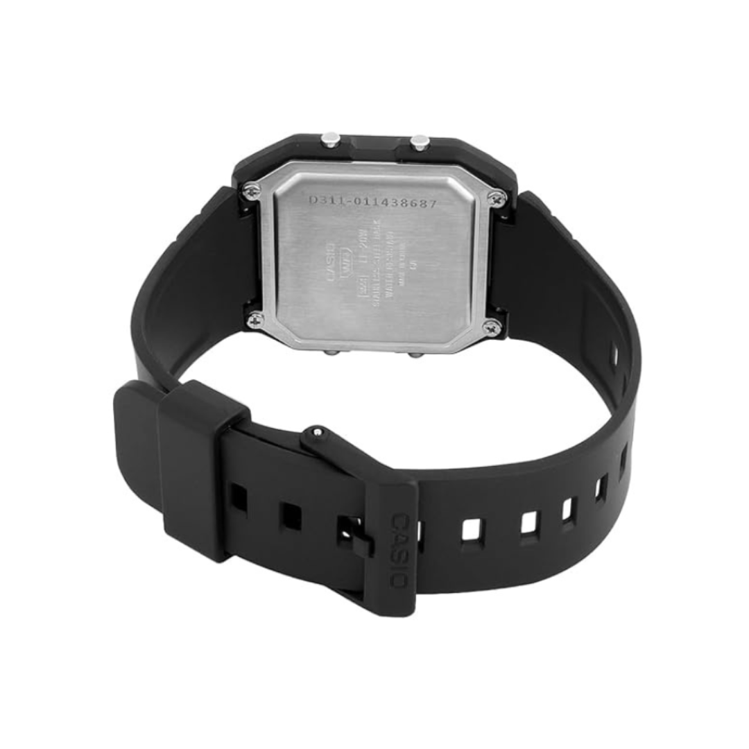 Casio LF-20W-1ADF D311 | Youth Unisex Quartz Black Dial Digital Resin Watch