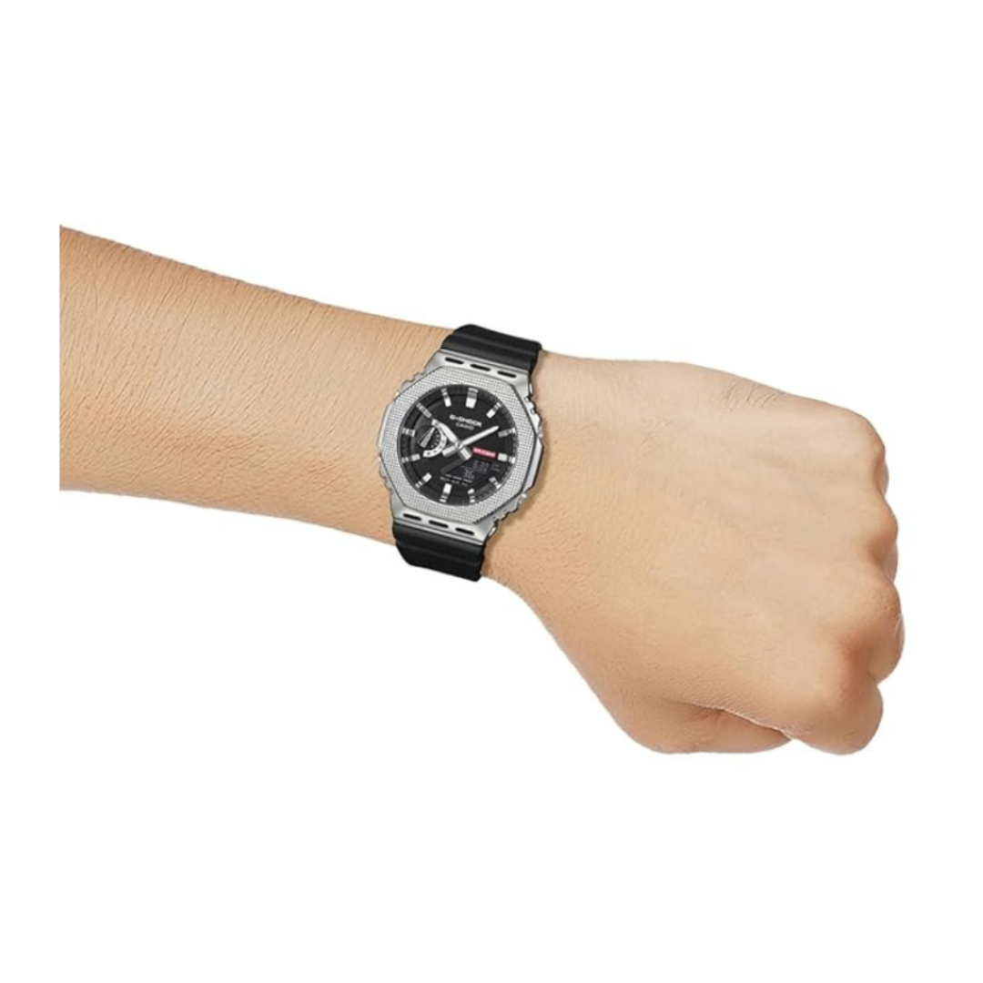 Casio GM-2100M-1ADR G1763 | G-Shock Men Quartz Black Dial Analog-Digital Resin Watch