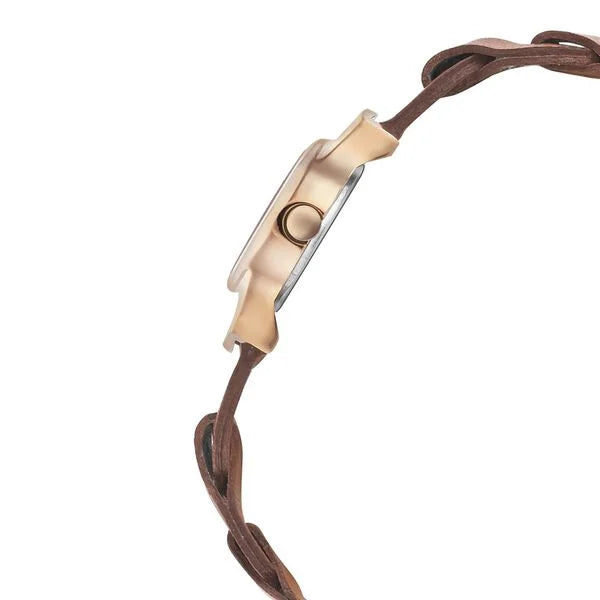 Fastrack 6004WL01 | Fastrack Hitlist Quartz Analog Rose Gold Dial Leather Strap Watch for Girls