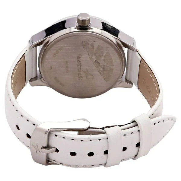 Fastrack NE6078SL10 | Fastrack Quartz Multifunction Silver Dial Leather Strap Watch for Girls