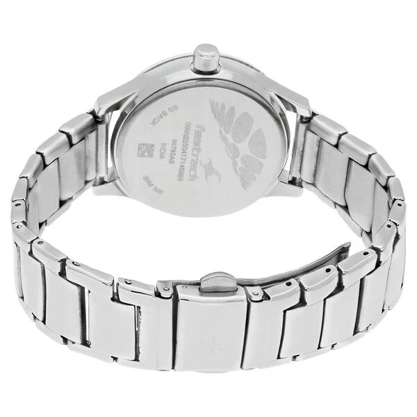 Fastrack NN6078SM02 | Fastrack Quartz Analog Silver Dial Stainless Steel Strap Watch for Girls