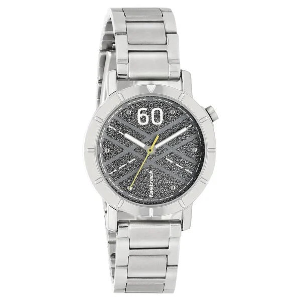 Fastrack 6112SM03 | Fastrack Road Trip Quartz Analog Grey Dial Stainless Steel Strap Watch for Girls