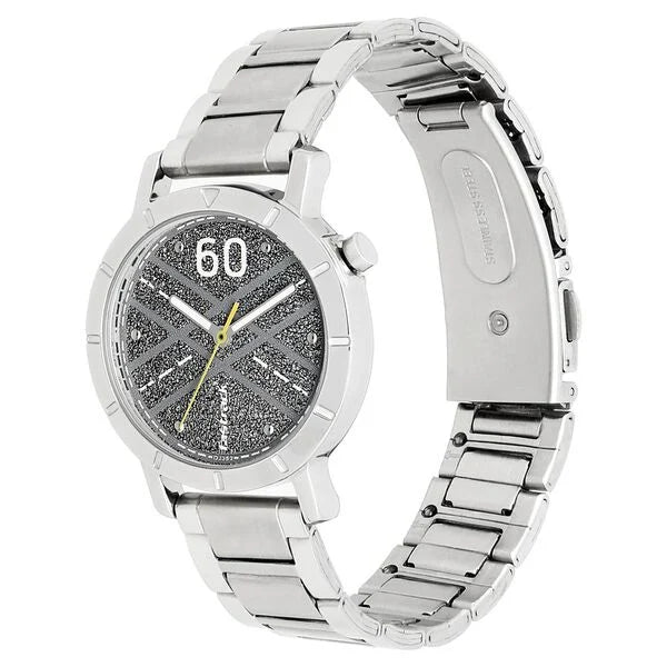 Fastrack 6112SM03 | Fastrack Road Trip Quartz Analog Grey Dial Stainless Steel Strap Watch for Girls