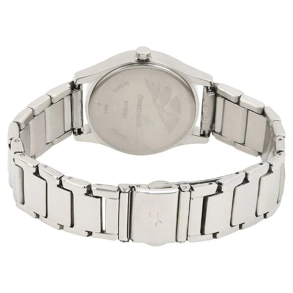 Fastrack 6116SM02 | Fastrack Quartz Analog Green Dial Stainless Steel Strap Watch for Girls