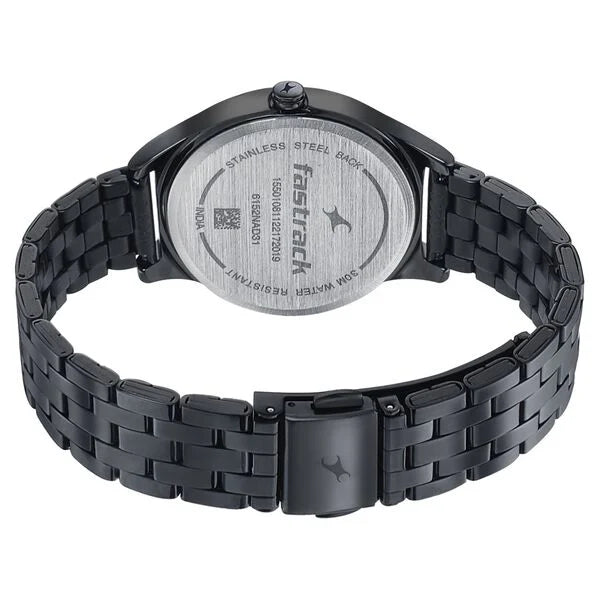 Fastrack 6152NM01 | Fastrack Style Up Grey Dial Stainless Steel Strap Watch for Girls