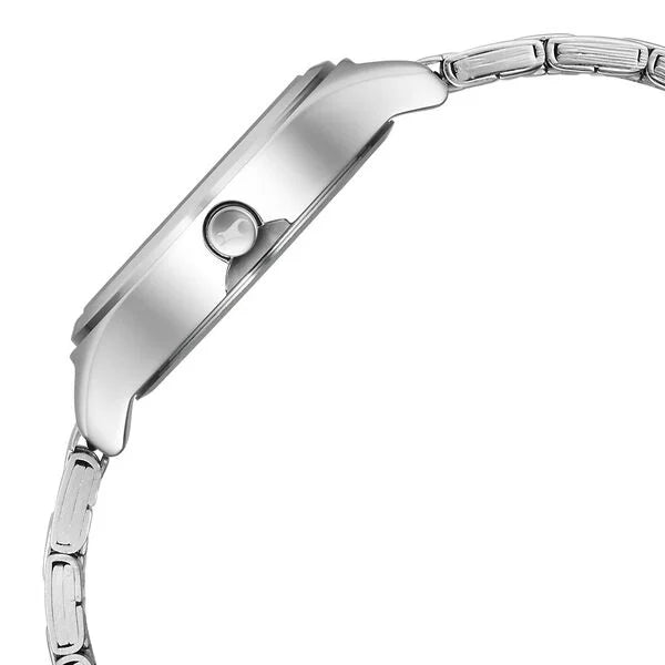 Fastrack 6152SM06 | Fastrack Stunners Black Dial Metal Strap Watch for Girls.
