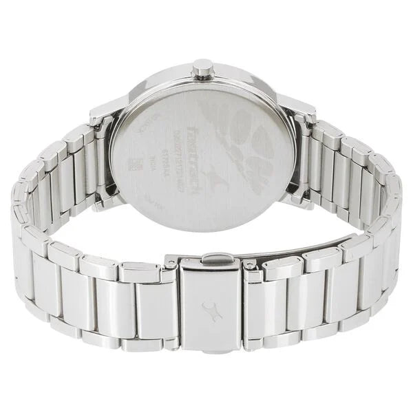 Fastrack 6172SM03 | Fastrack Varsity Quartz Analog Green Dial Stainless Steel Strap Watch for Girls