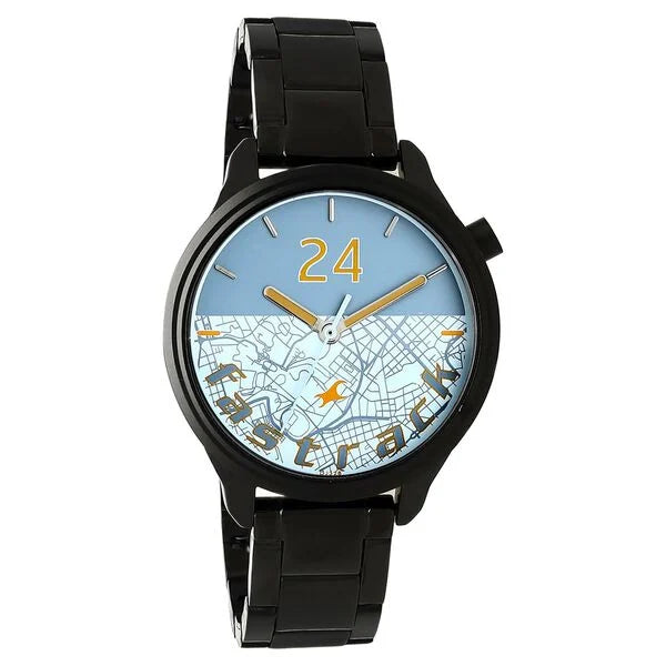 Fastrack 6188NM02 | Fastrack Road Trip Quartz Analog Bicolour Dial Stainless Steel Strap Watch for Girls