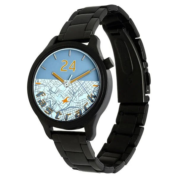Fastrack 6188NM02 | Fastrack Road Trip Quartz Analog Bicolour Dial Stainless Steel Strap Watch for Girls