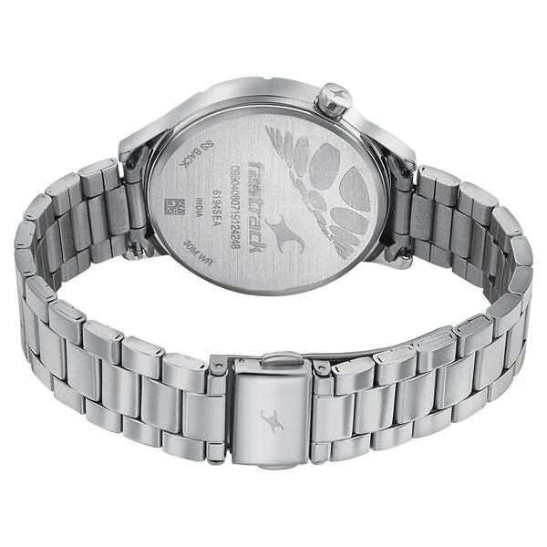 Fastrack 6194SM01 | Fastrack Space Rover Quartz Analog with Date Blue Dial Stainless Steel Strap Watch for Girls