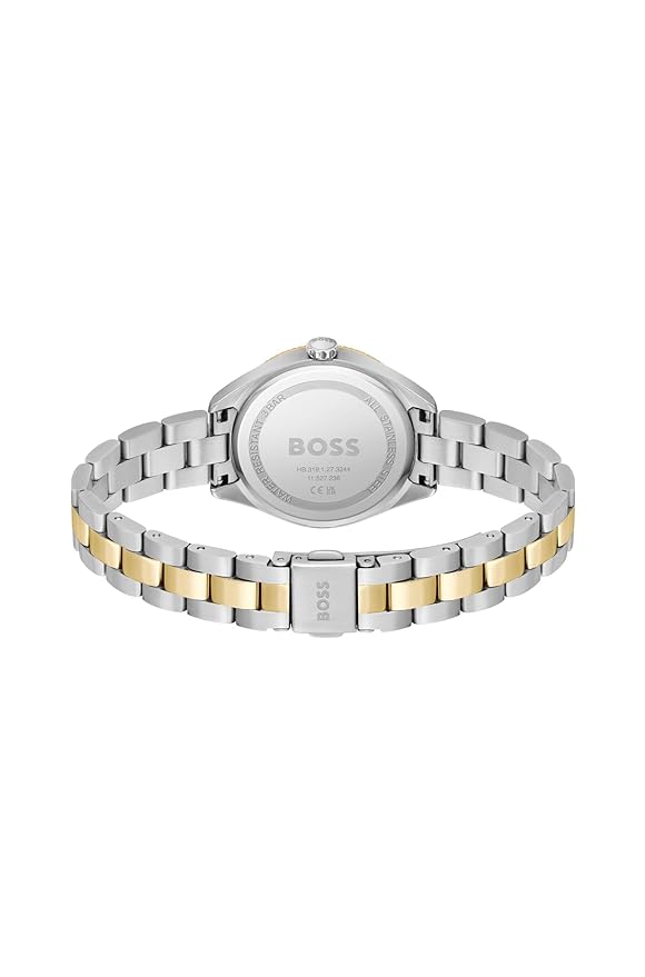 Boss 1502730 | Sage Women Quartz Black Dial Analog Stainless Steel Watch.