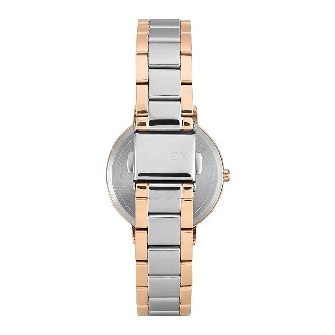 Timex TWEL15827 | Fashion Women Quartz Green Dial Analog Stainless Steel Watch