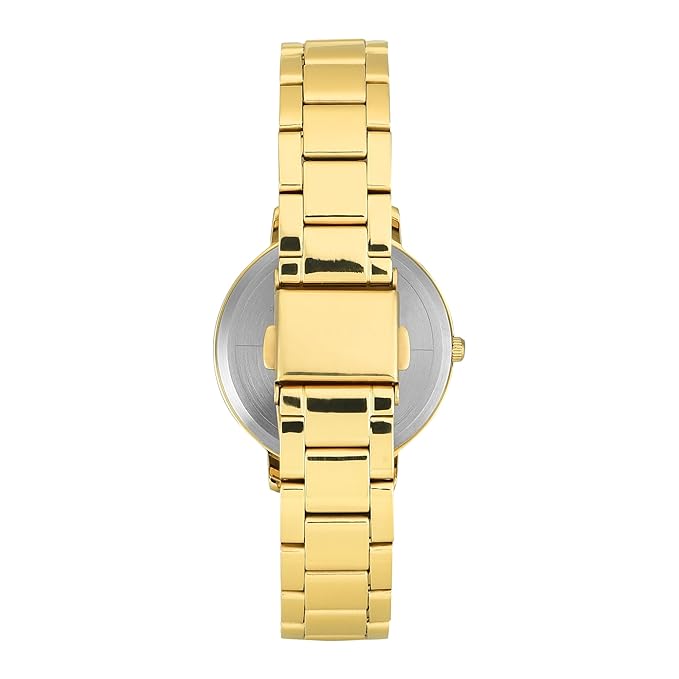 Timex TWEL15829 | Trendline Women Quartz Champagne Dial Analog Stainless Steel Watch