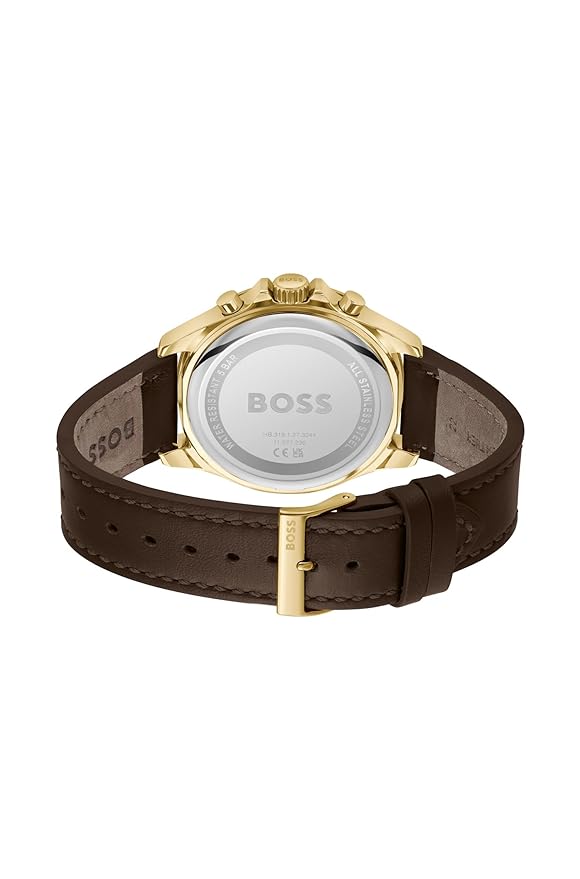 Boss 1514103 | Tyler Men Quartz Blue Dial Chronograph Leather Watch.