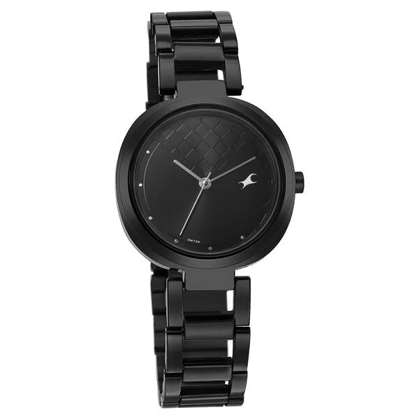 Fastrack 6247NM02 | Fastrack Stunners Quartz Analog Black Dial Stainless Steel Strap Watch for Girls