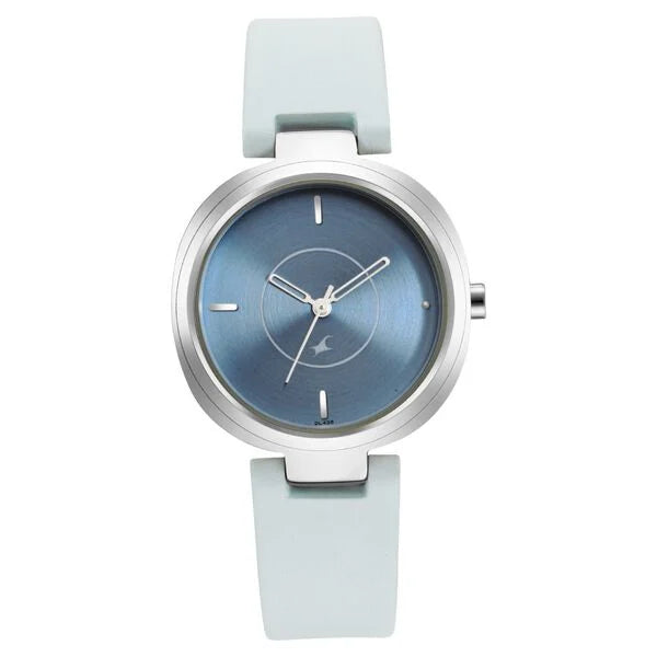 Fastrack 6247SL02 | Fastrack Stunners Quartz Analog Blue Dial Leather Strap Watch for Girls