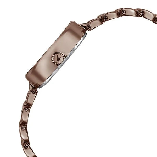 Fastrack 6258QM02 | Fastrack Style Up Brown Dial Metal Strap Watch for Girls