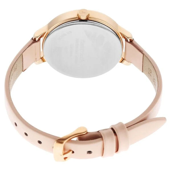 Fastrack NR6260WL01 | Fastrack Uptown Retreat Quartz Analog Pink Dial Leather Strap Watch for Girls