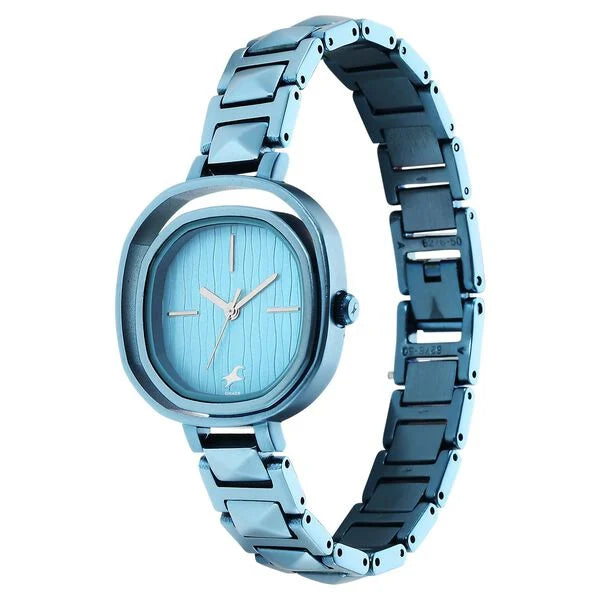Fastrack 6276QM01 | Fastrack Opulence Quartz Analog Blue Dial Metal Strap Watch for Girls