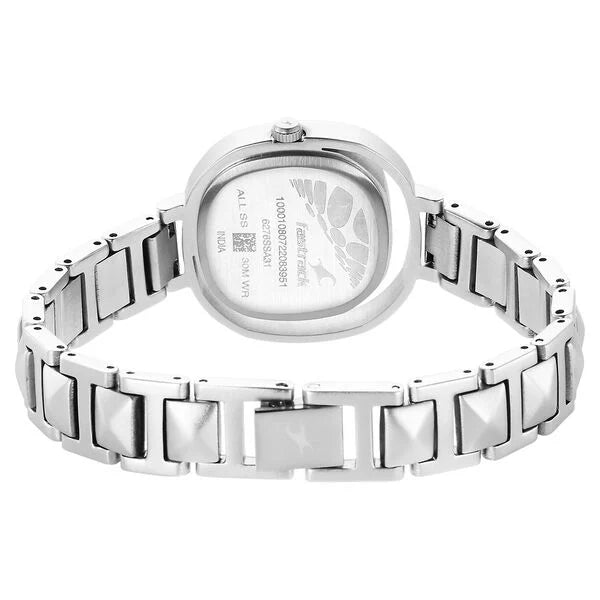 Fastrack NR6276SM01 | Fastrack Opulence Quartz Analog Silver Dial Metal Strap Watch for Girls