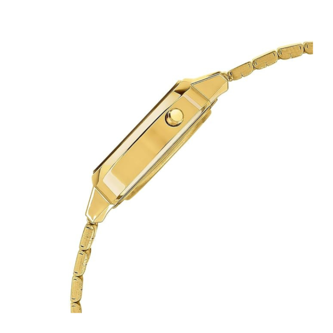 Casio LA670WGA-9DF D343 | Vintage Women Quartz Gold Dial Digital Stainless Steel Watch