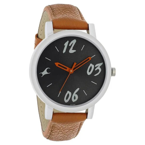 Fastrack 68010SL06 | Fastrack Tropical Waters Quartz Analog Black Dial Leather Strap Watch for Girls