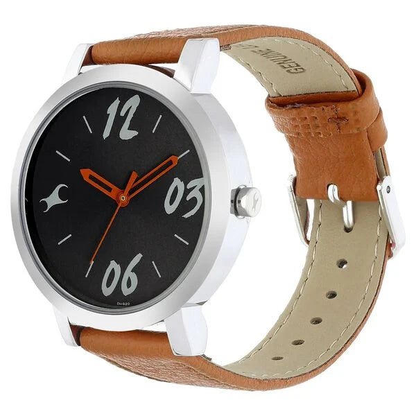 Fastrack 68010SL06 | Fastrack Tropical Waters Quartz Analog Black Dial Leather Strap Watch for Girls